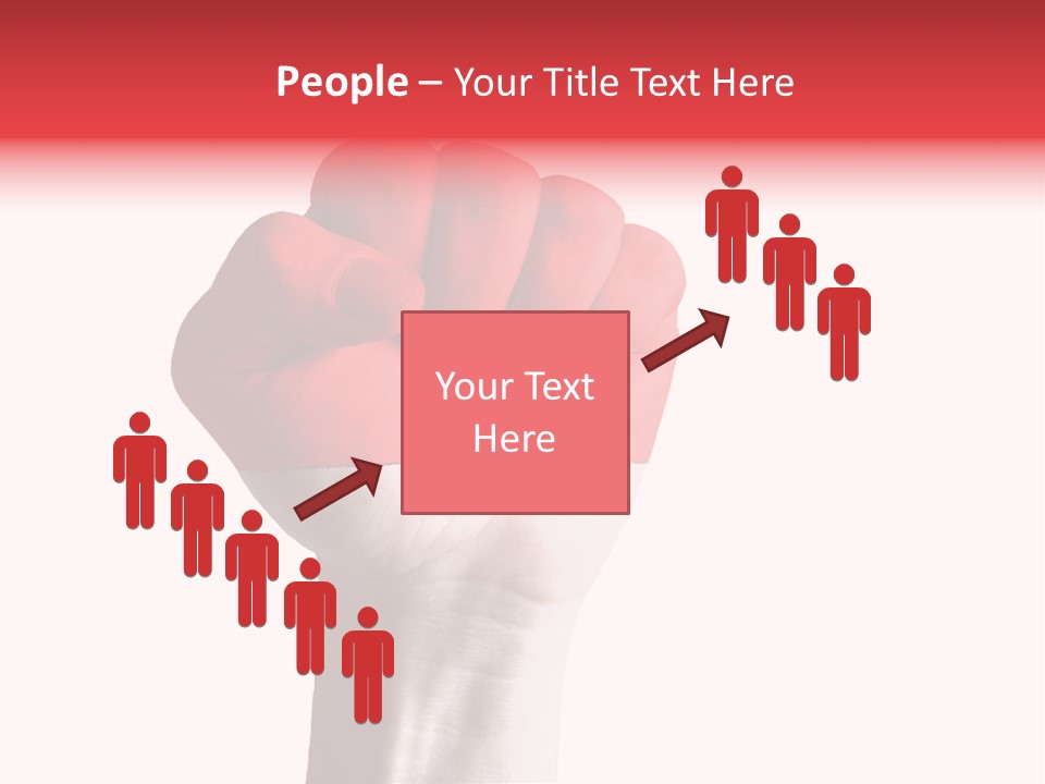 Flag Colorful Gesture PowerPoint Template