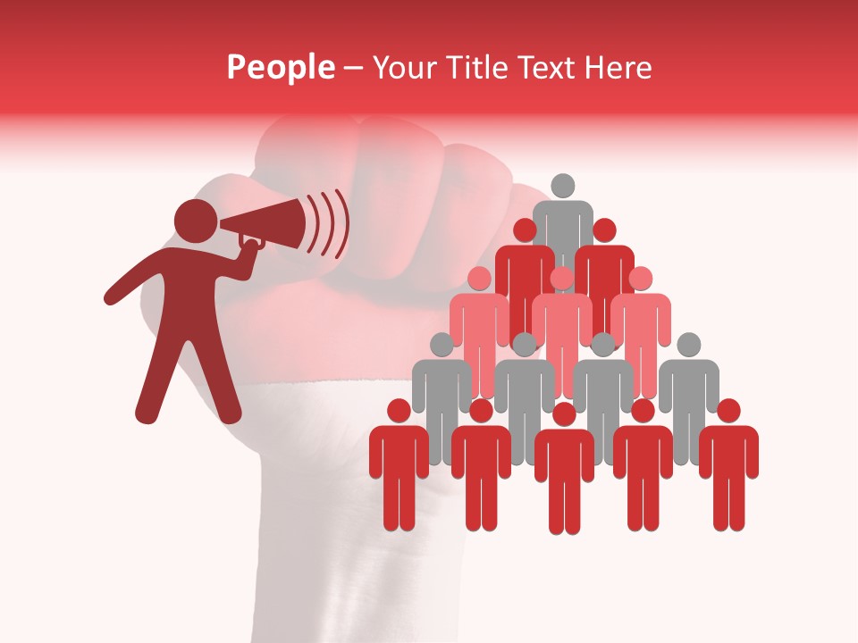 Flag Colorful Gesture PowerPoint Template