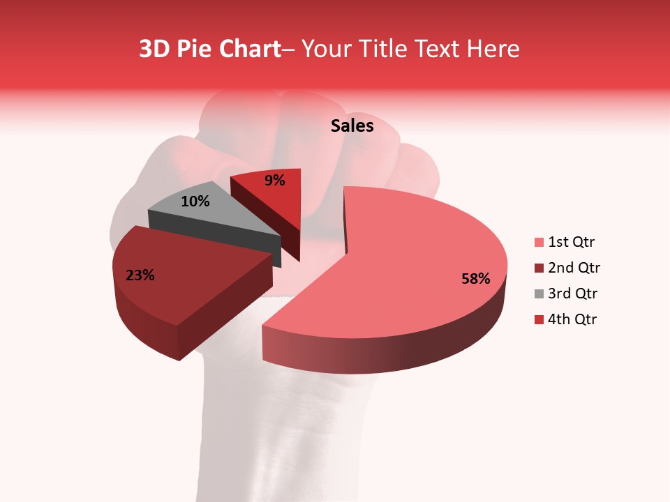 Flag Colorful Gesture PowerPoint Template