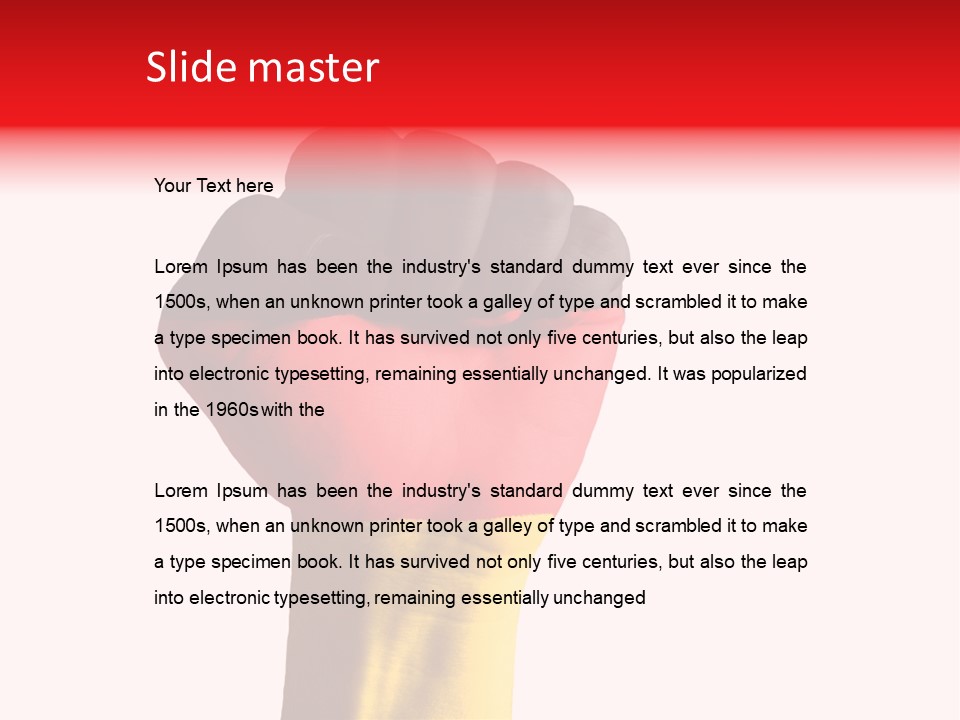 Low German Paint PowerPoint Template