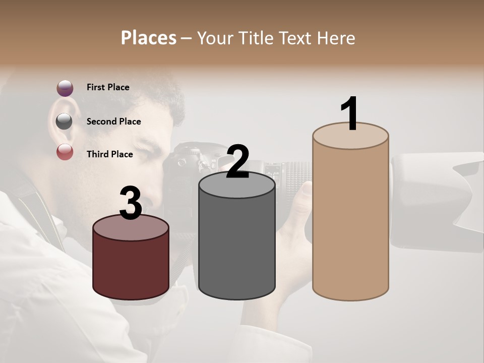 Man Work Rucksack PowerPoint Template