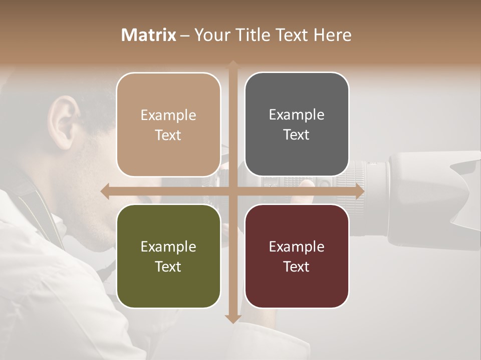 Man Work Rucksack PowerPoint Template