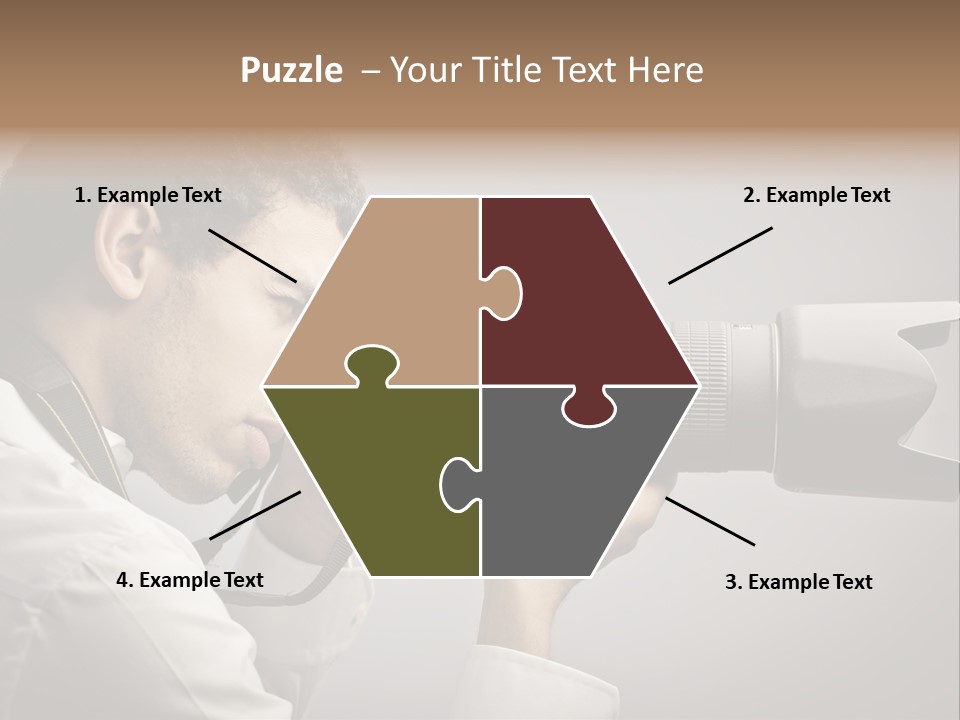 Man Work Rucksack PowerPoint Template