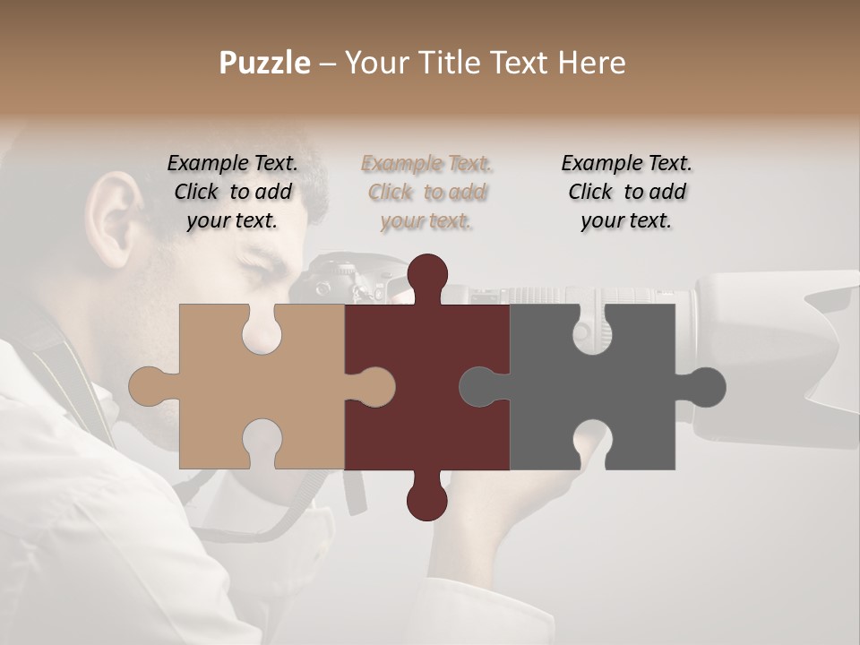 Man Work Rucksack PowerPoint Template