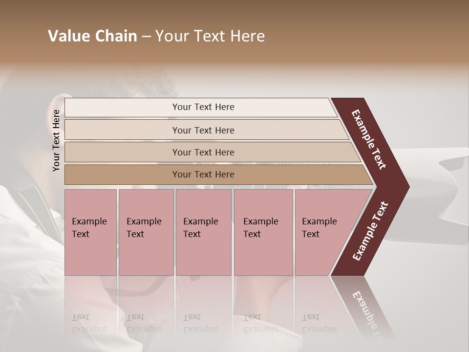 Man Work Rucksack PowerPoint Template