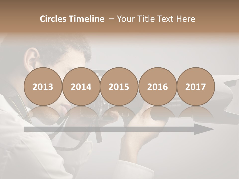 Man Work Rucksack PowerPoint Template