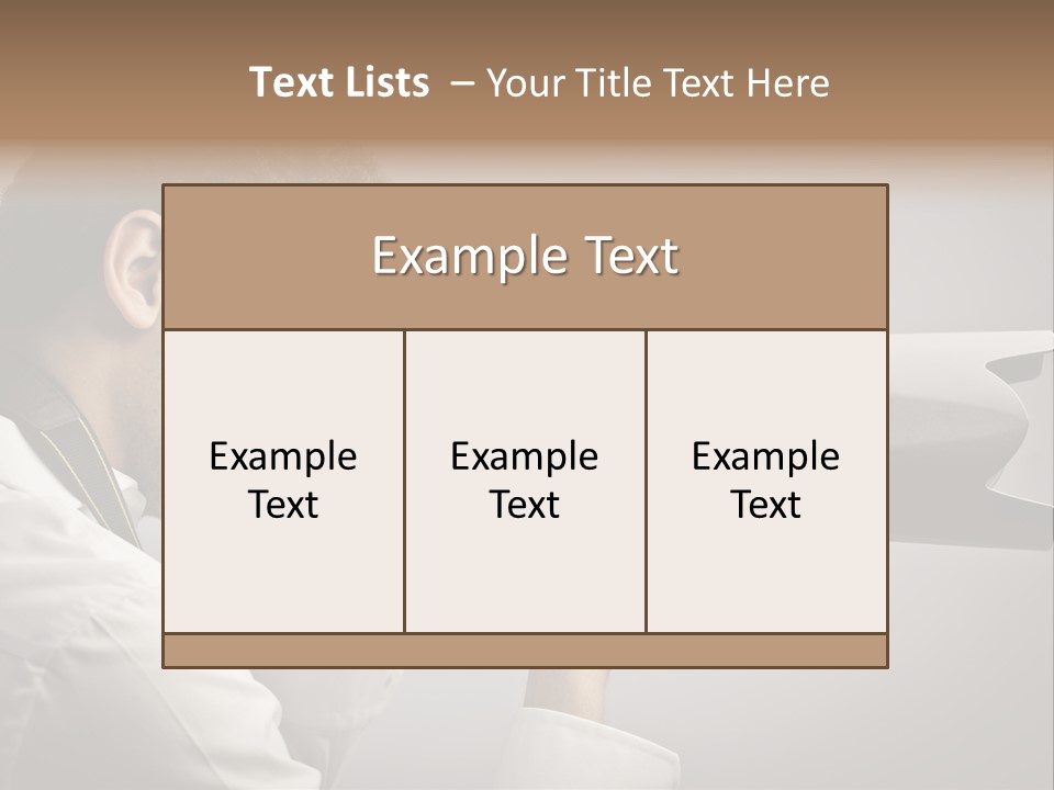 Man Work Rucksack PowerPoint Template