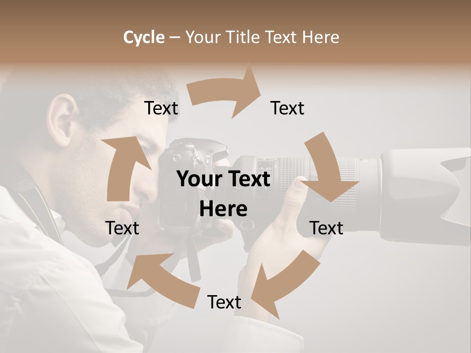 Man Work Rucksack PowerPoint Template