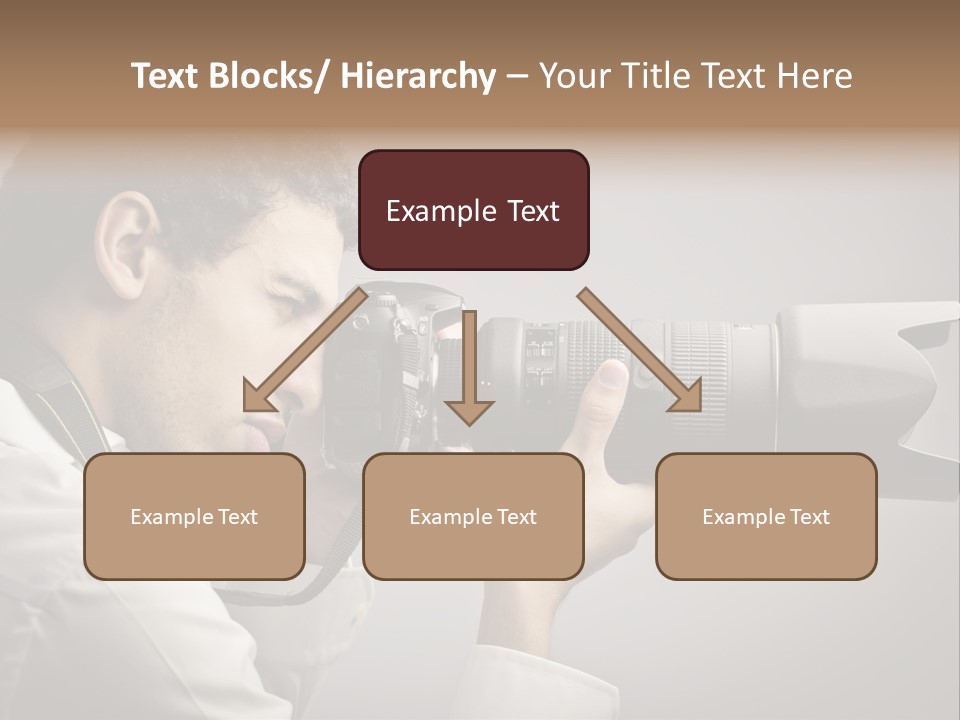Man Work Rucksack PowerPoint Template