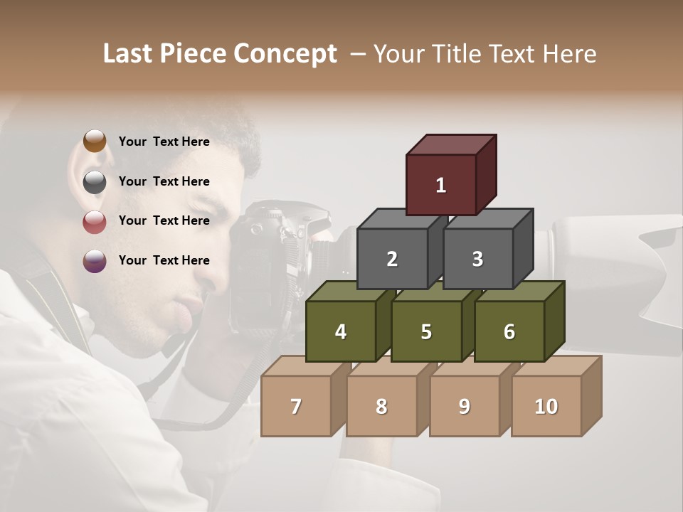 Man Work Rucksack PowerPoint Template