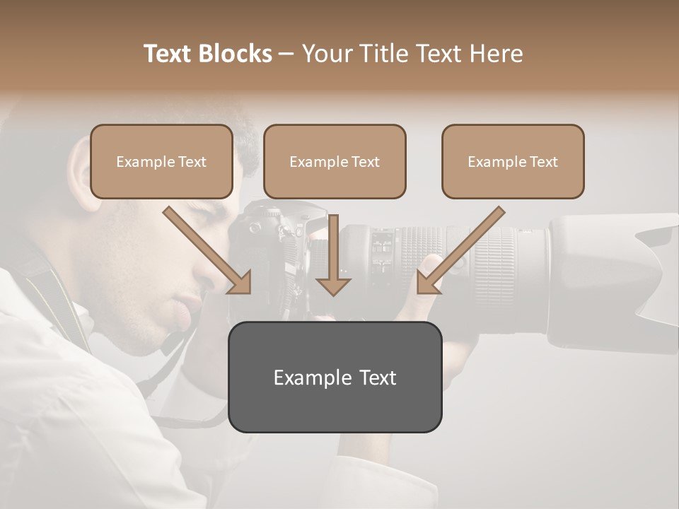 Man Work Rucksack PowerPoint Template
