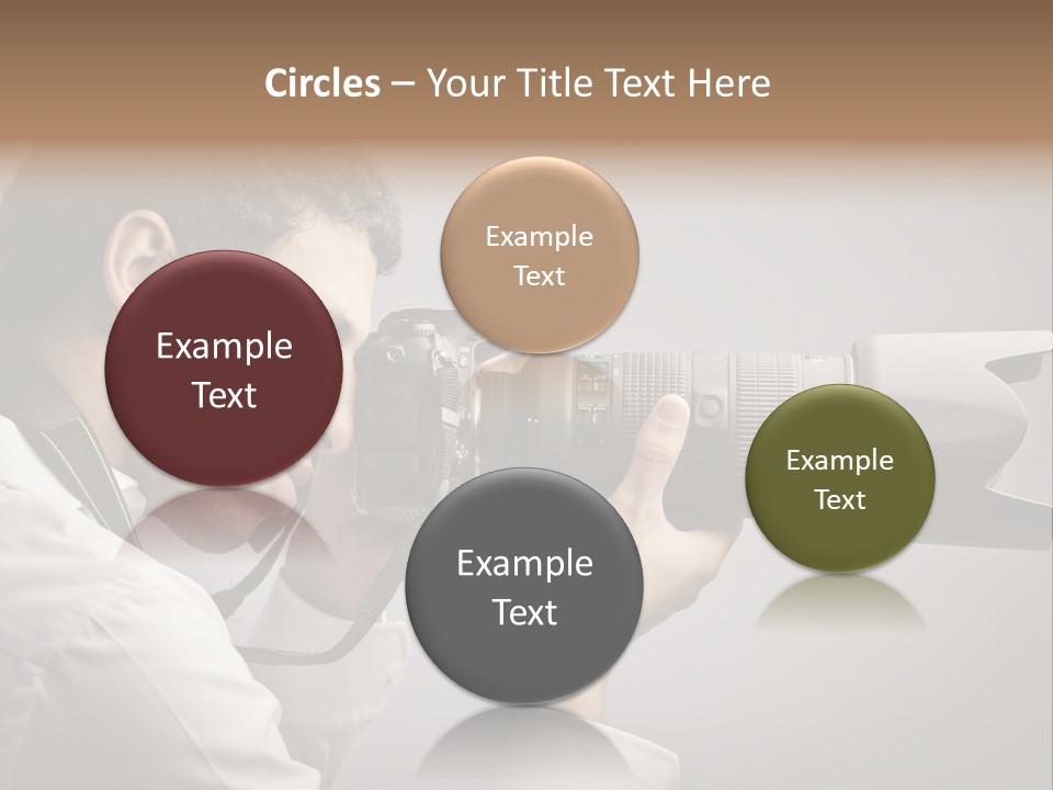 Man Work Rucksack PowerPoint Template