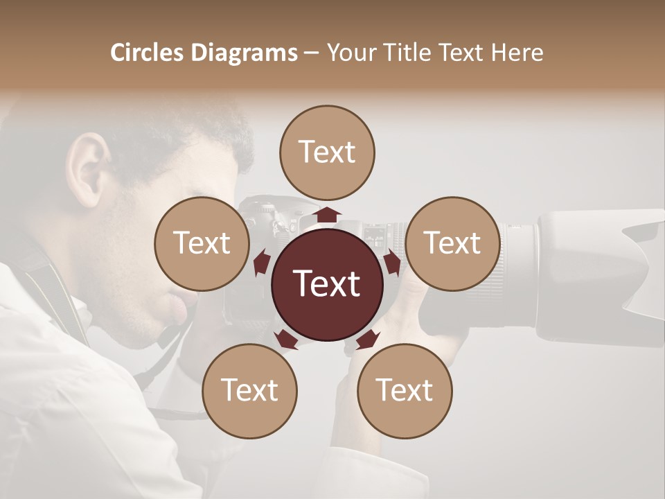 Man Work Rucksack PowerPoint Template