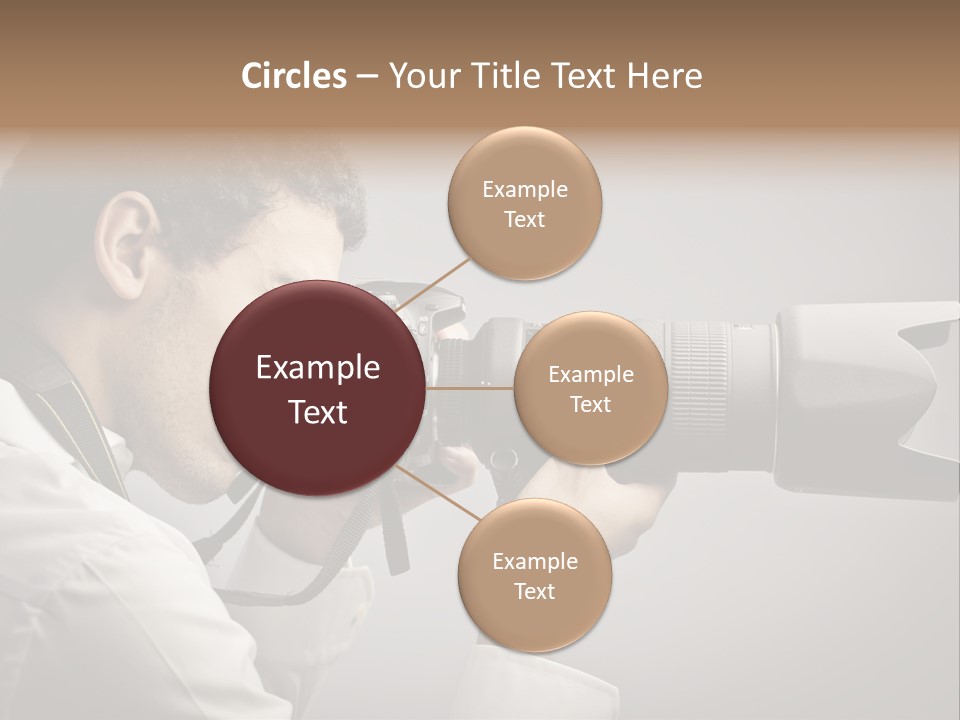 Man Work Rucksack PowerPoint Template