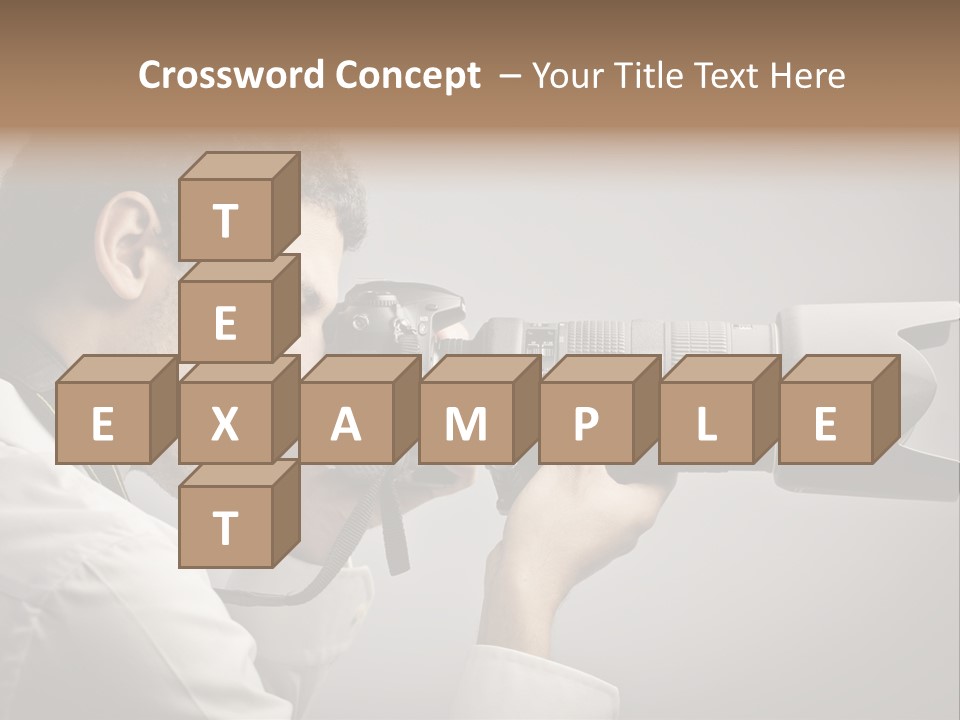 Man Work Rucksack PowerPoint Template