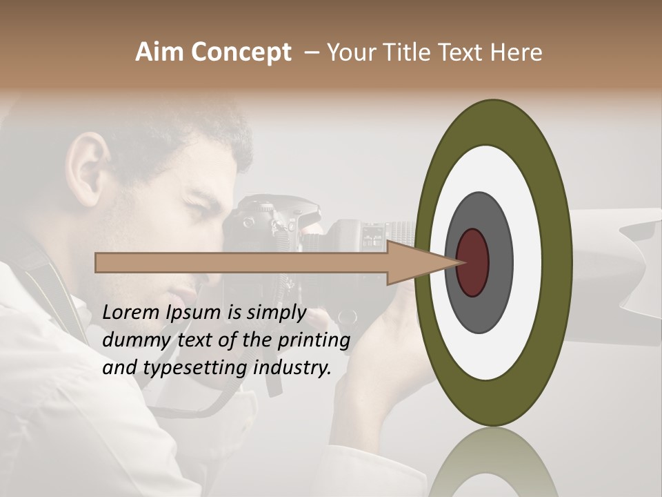 Man Work Rucksack PowerPoint Template