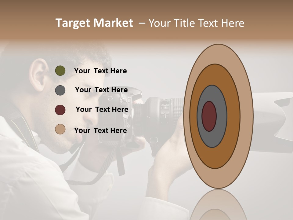 Man Work Rucksack PowerPoint Template