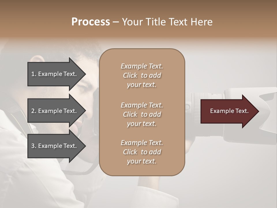 Man Work Rucksack PowerPoint Template
