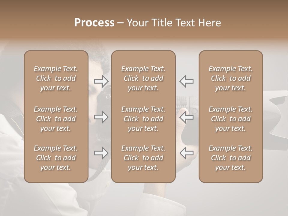 Man Work Rucksack PowerPoint Template