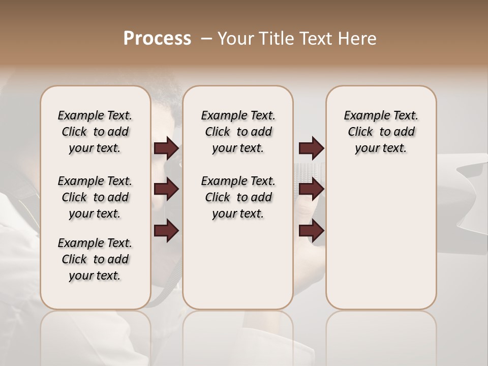 Man Work Rucksack PowerPoint Template