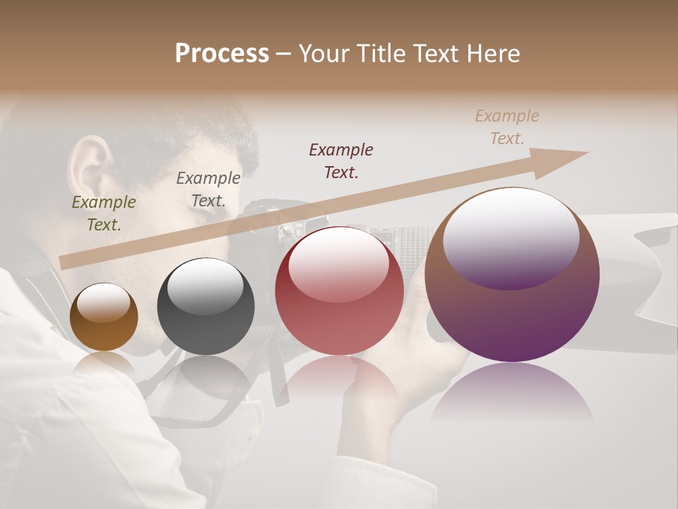 Man Work Rucksack PowerPoint Template