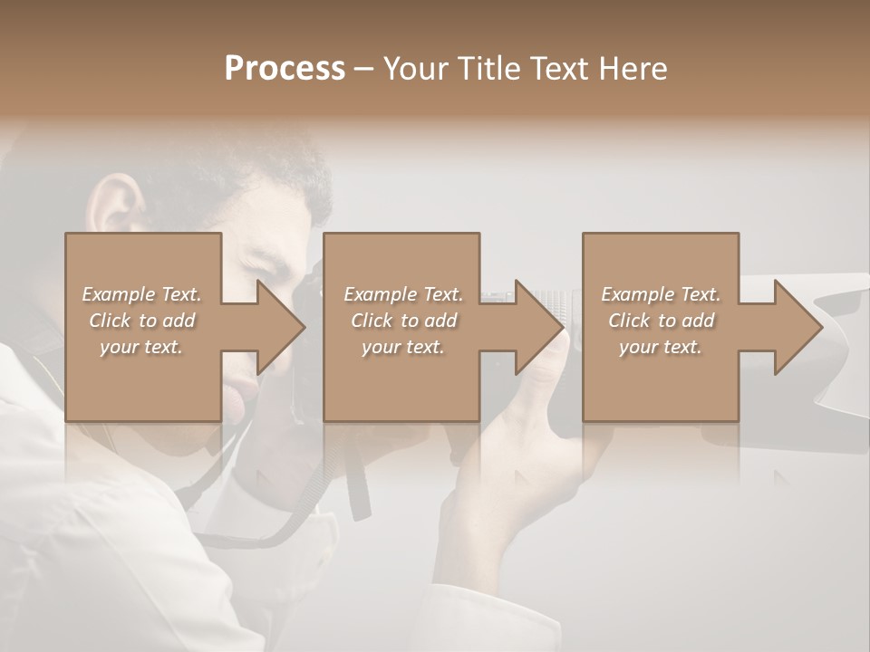 Man Work Rucksack PowerPoint Template