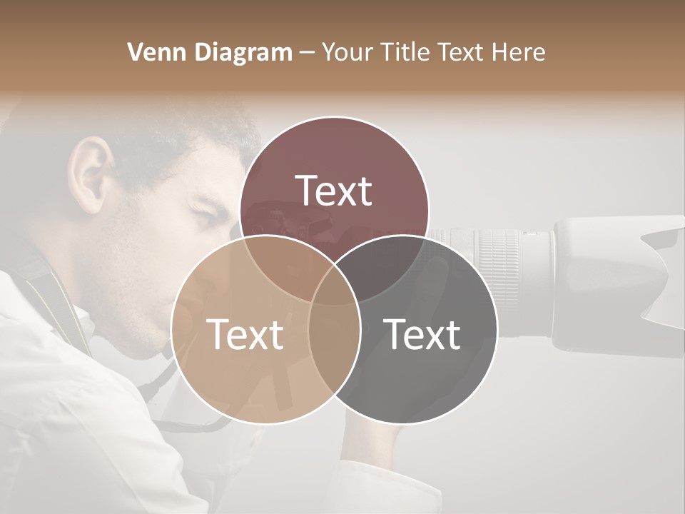 Man Work Rucksack PowerPoint Template