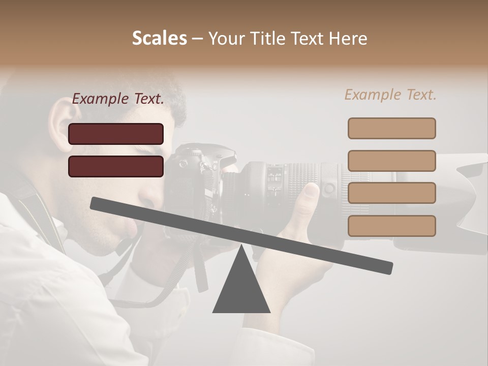 Man Work Rucksack PowerPoint Template