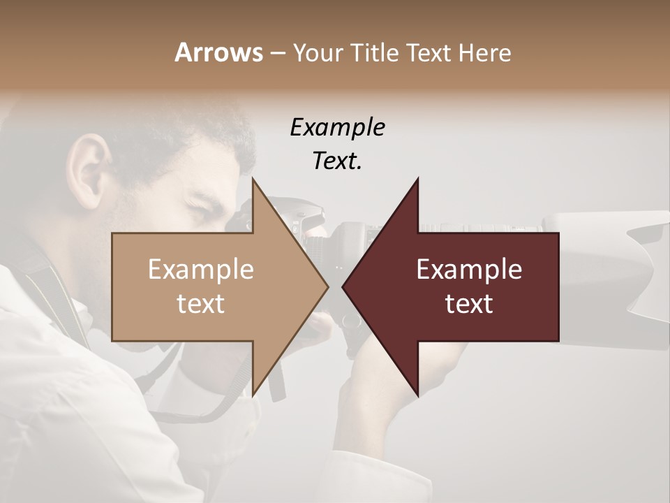 Man Work Rucksack PowerPoint Template