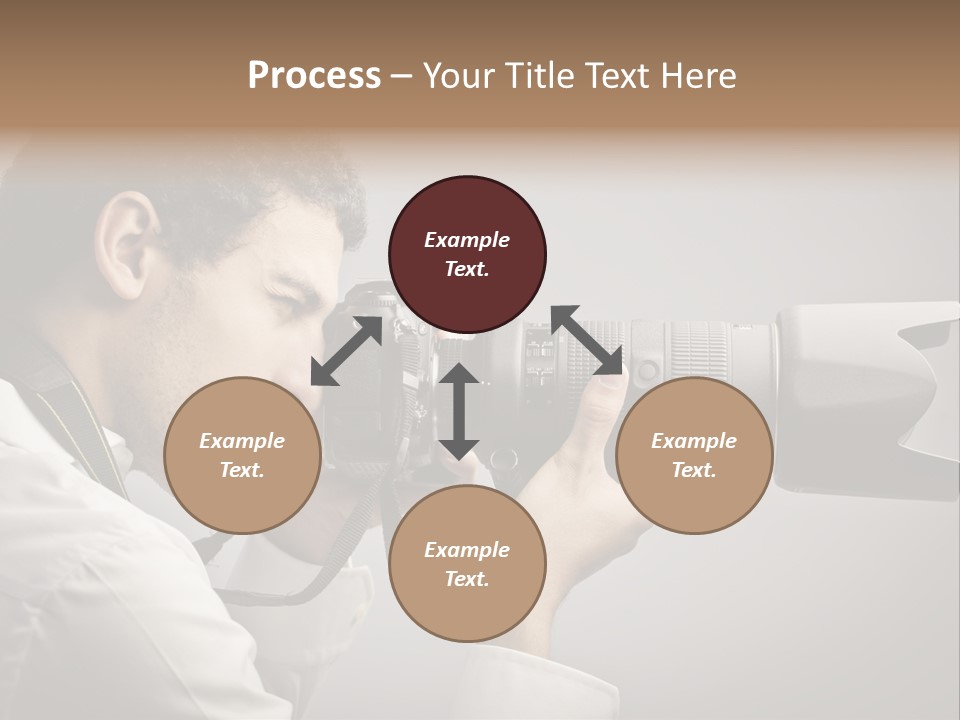 Man Work Rucksack PowerPoint Template