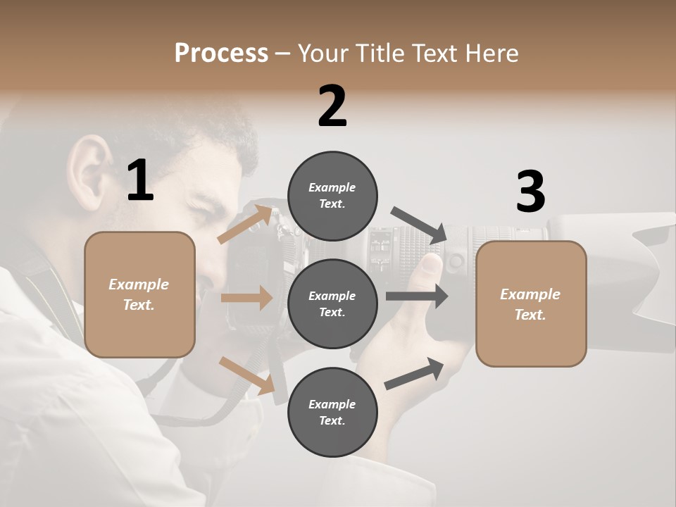 Man Work Rucksack PowerPoint Template