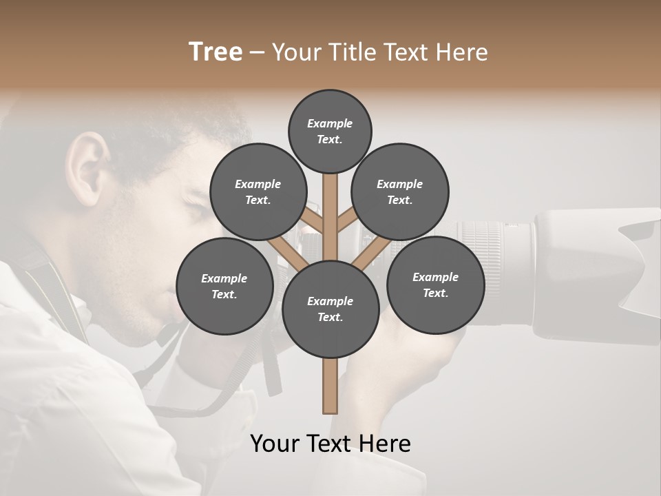 Man Work Rucksack PowerPoint Template