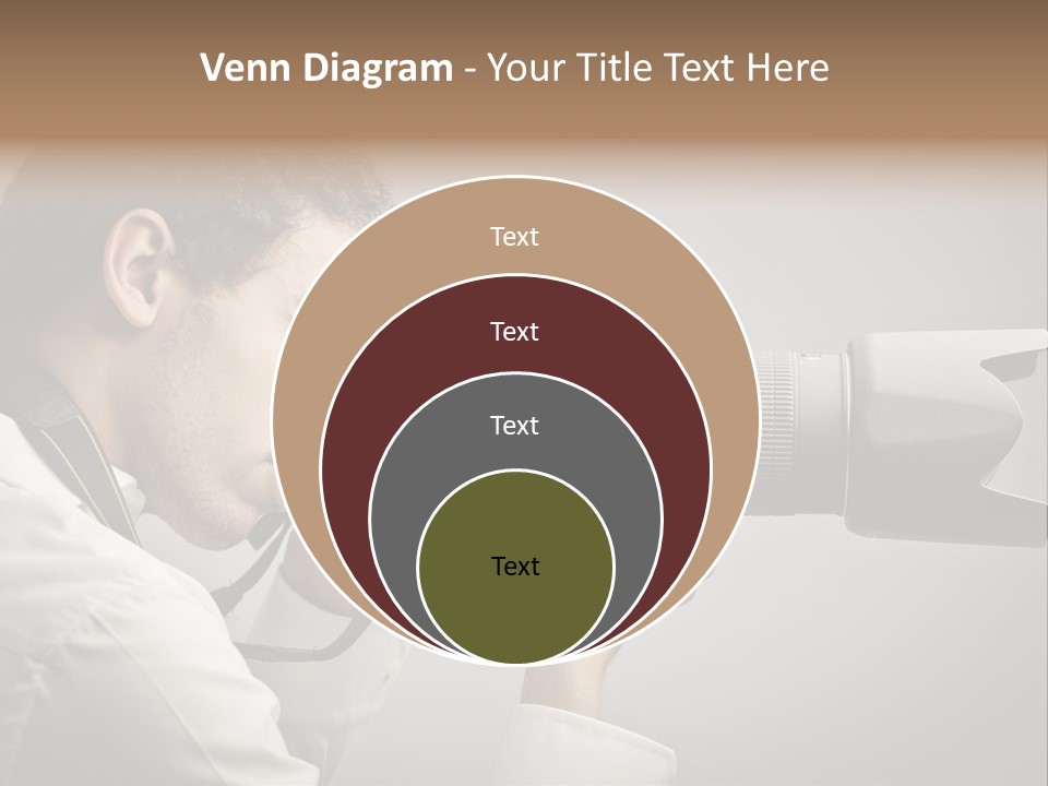 Man Work Rucksack PowerPoint Template
