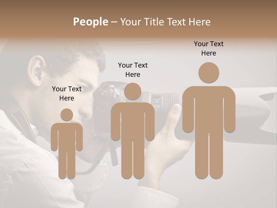 Man Work Rucksack PowerPoint Template