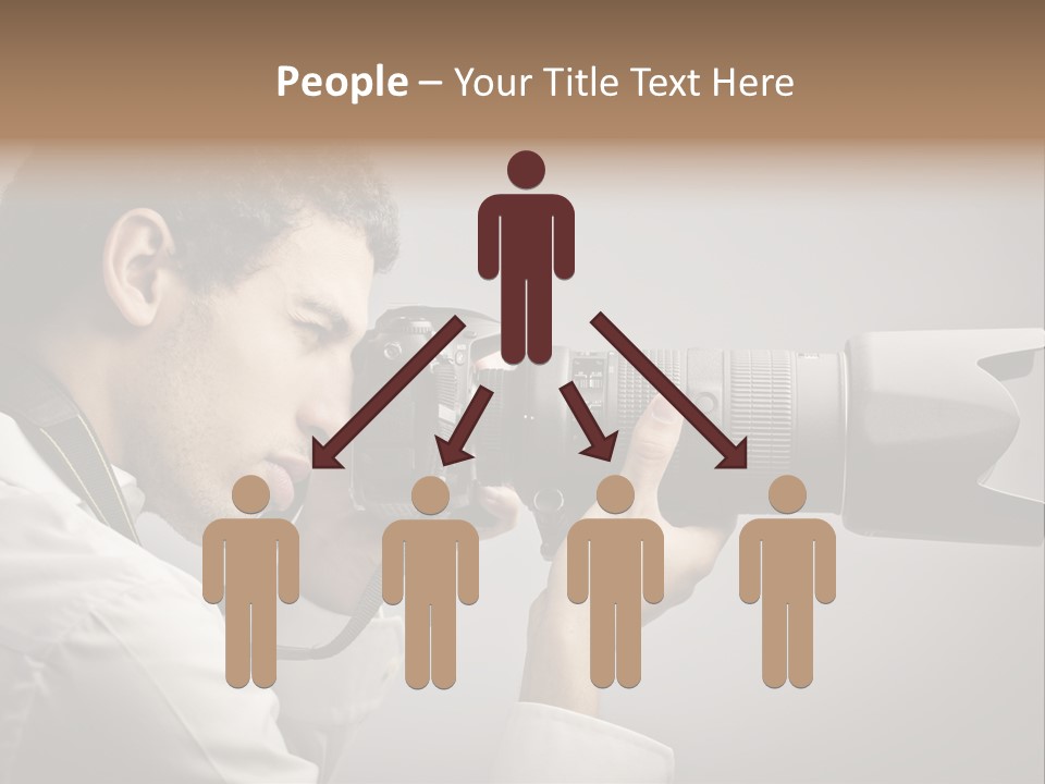 Man Work Rucksack PowerPoint Template