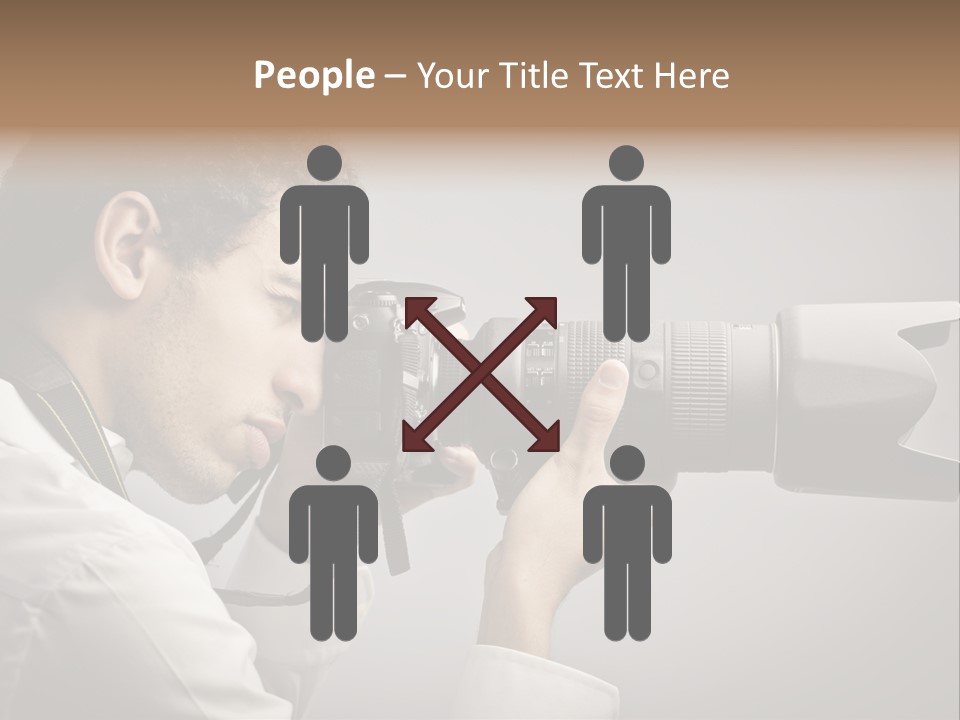 Man Work Rucksack PowerPoint Template