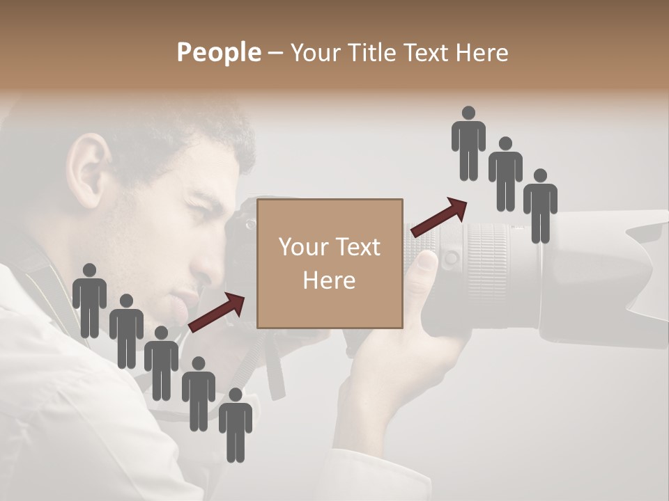 Man Work Rucksack PowerPoint Template