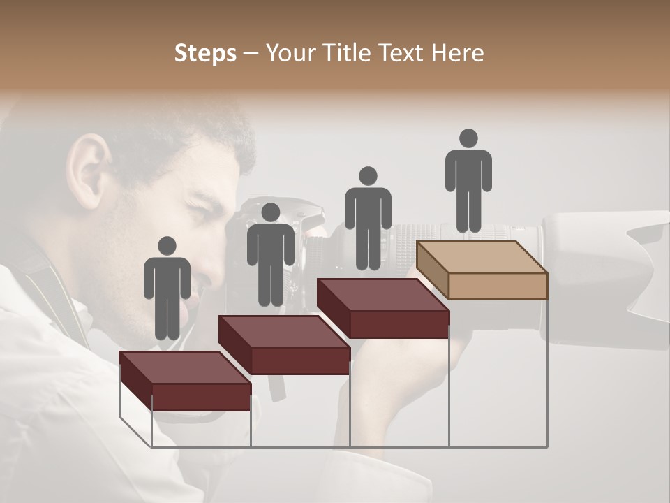 Man Work Rucksack PowerPoint Template