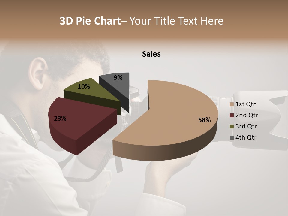 Man Work Rucksack PowerPoint Template