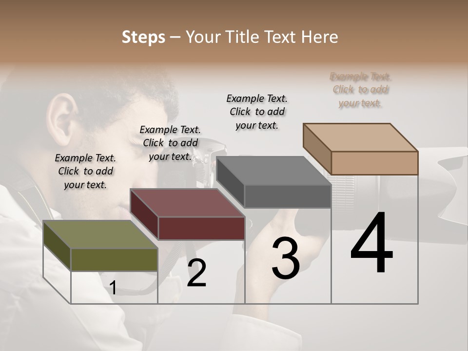 Man Work Rucksack PowerPoint Template