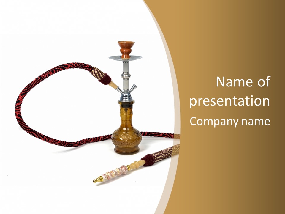 Background Shisha Asian PowerPoint Template