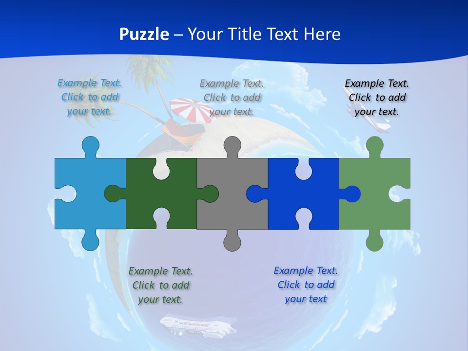 Liner City Landscape PowerPoint Template