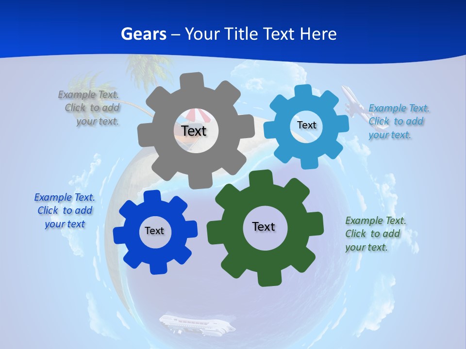 Liner City Landscape PowerPoint Template