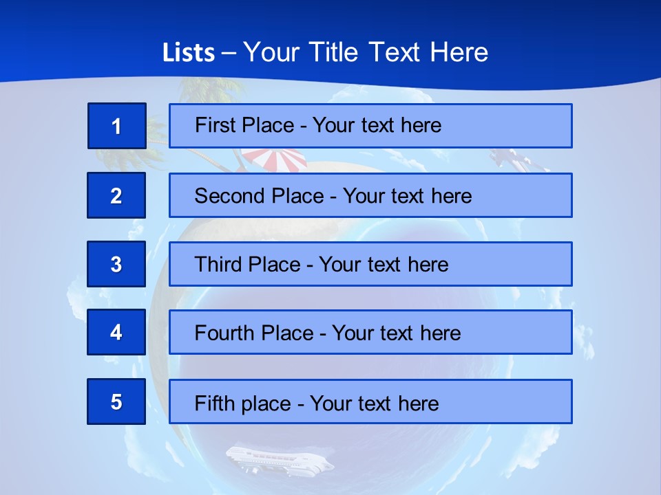 Liner City Landscape PowerPoint Template