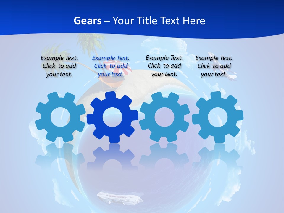 Liner City Landscape PowerPoint Template