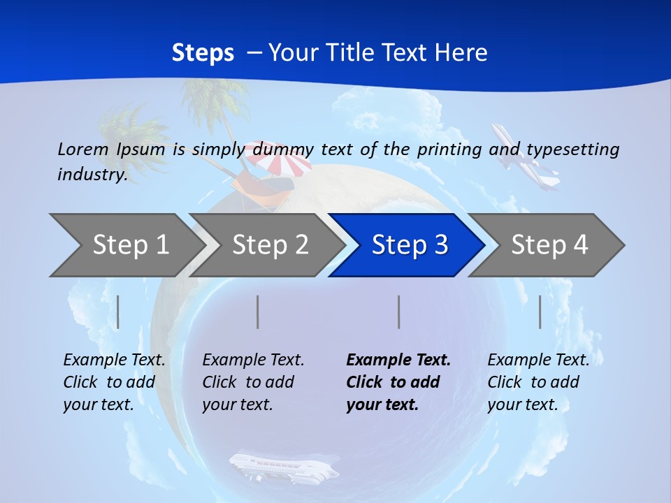 Liner City Landscape PowerPoint Template