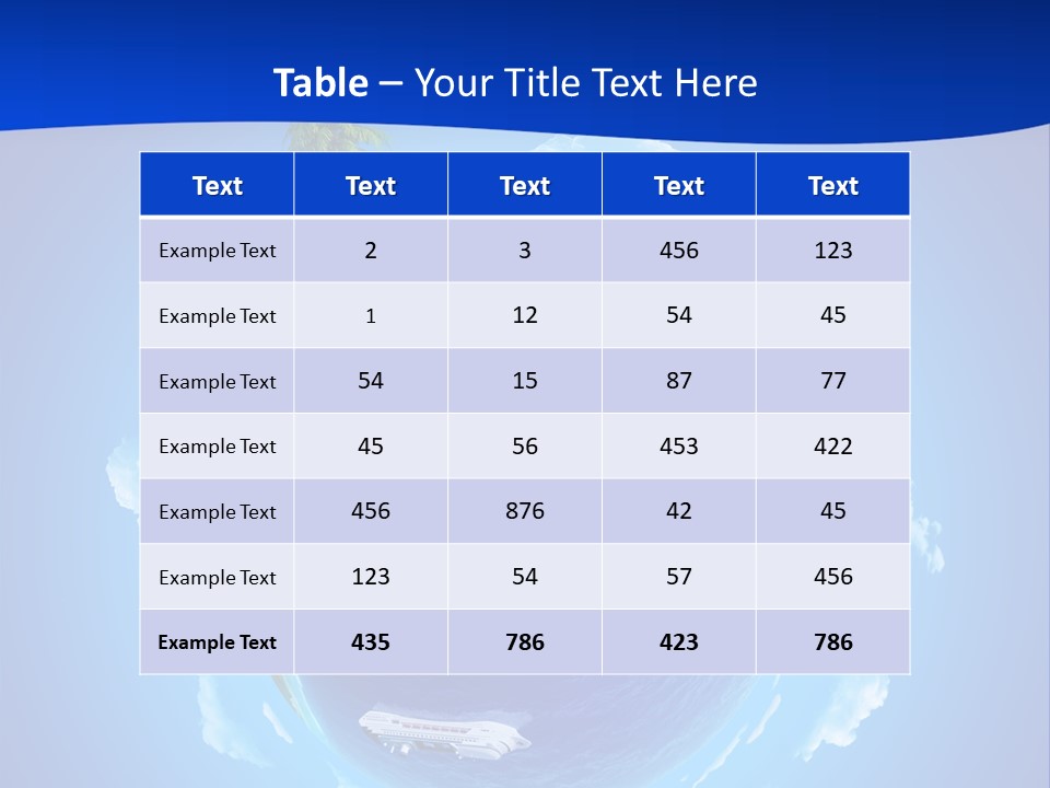 Liner City Landscape PowerPoint Template