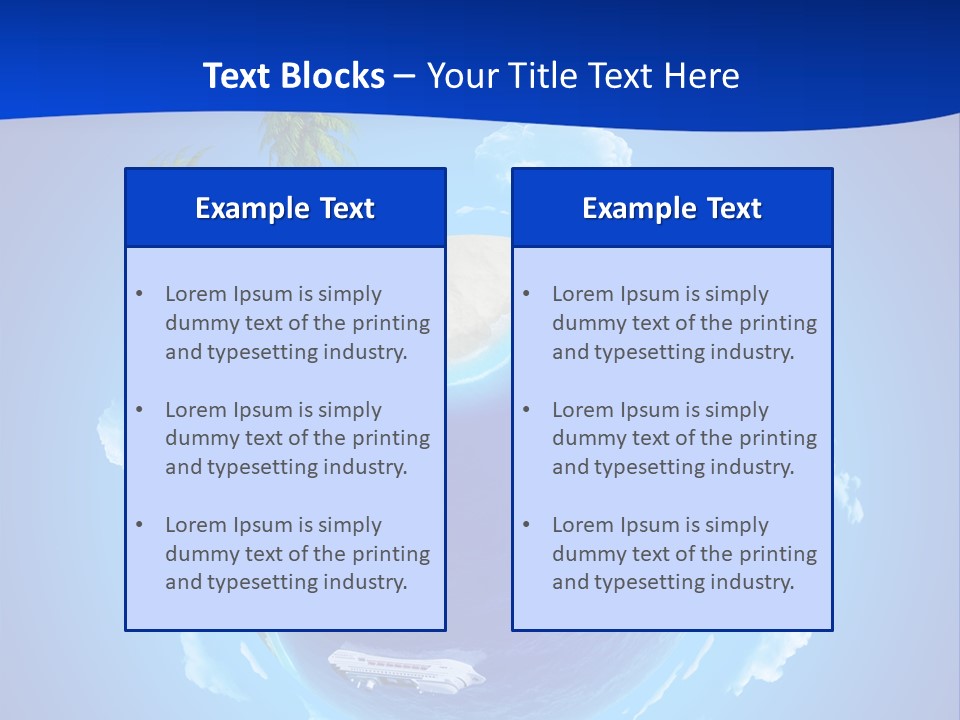 Liner City Landscape PowerPoint Template