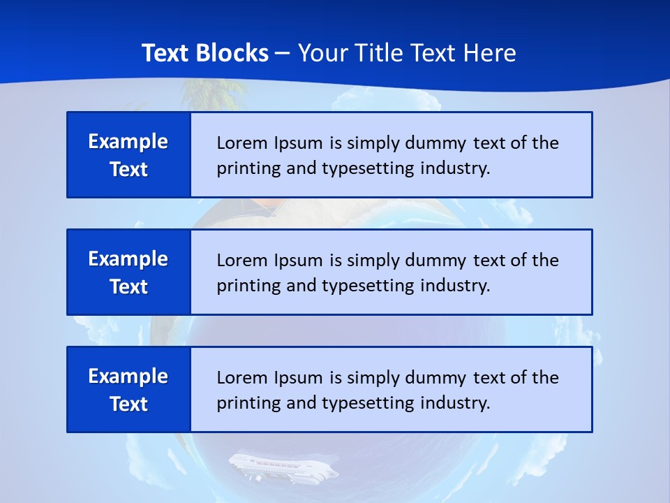 Liner City Landscape PowerPoint Template
