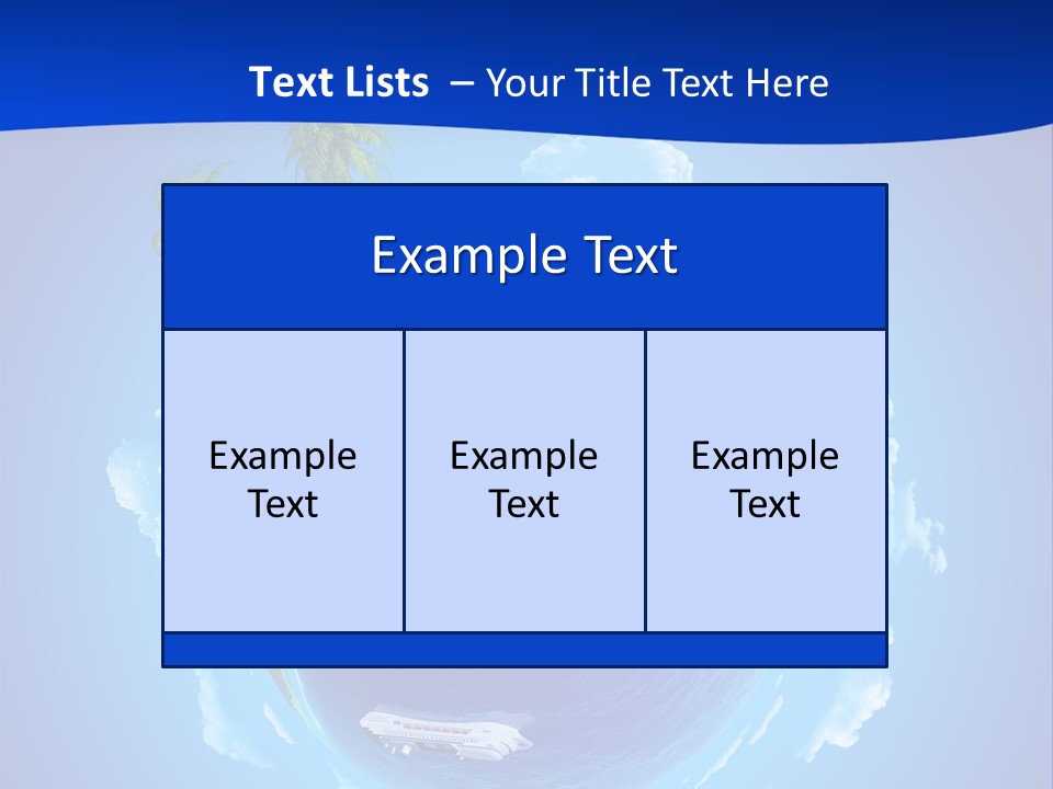 Liner City Landscape PowerPoint Template